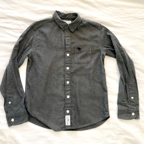 Charcoal Abercrombie flannel - Picture 1 of 4